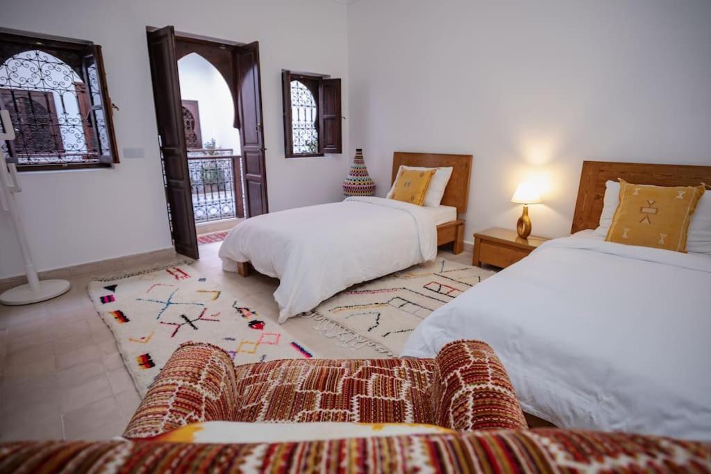 Paisible Riad Privatif Au Coeur De Marrakech Marraquexe Exterior foto